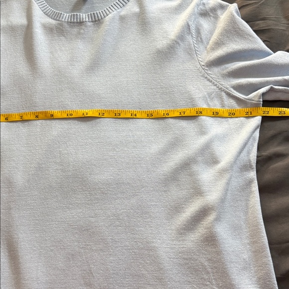 Calvin Klein Lightweight Women's Soft Crewneck Sweater in Light Blue Large - Picture 6 of 7